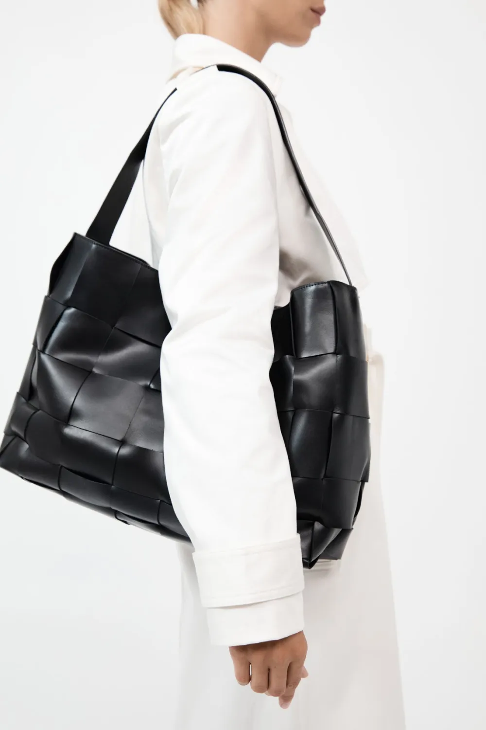 Woven Large Tote -|St. Agni Cheap
