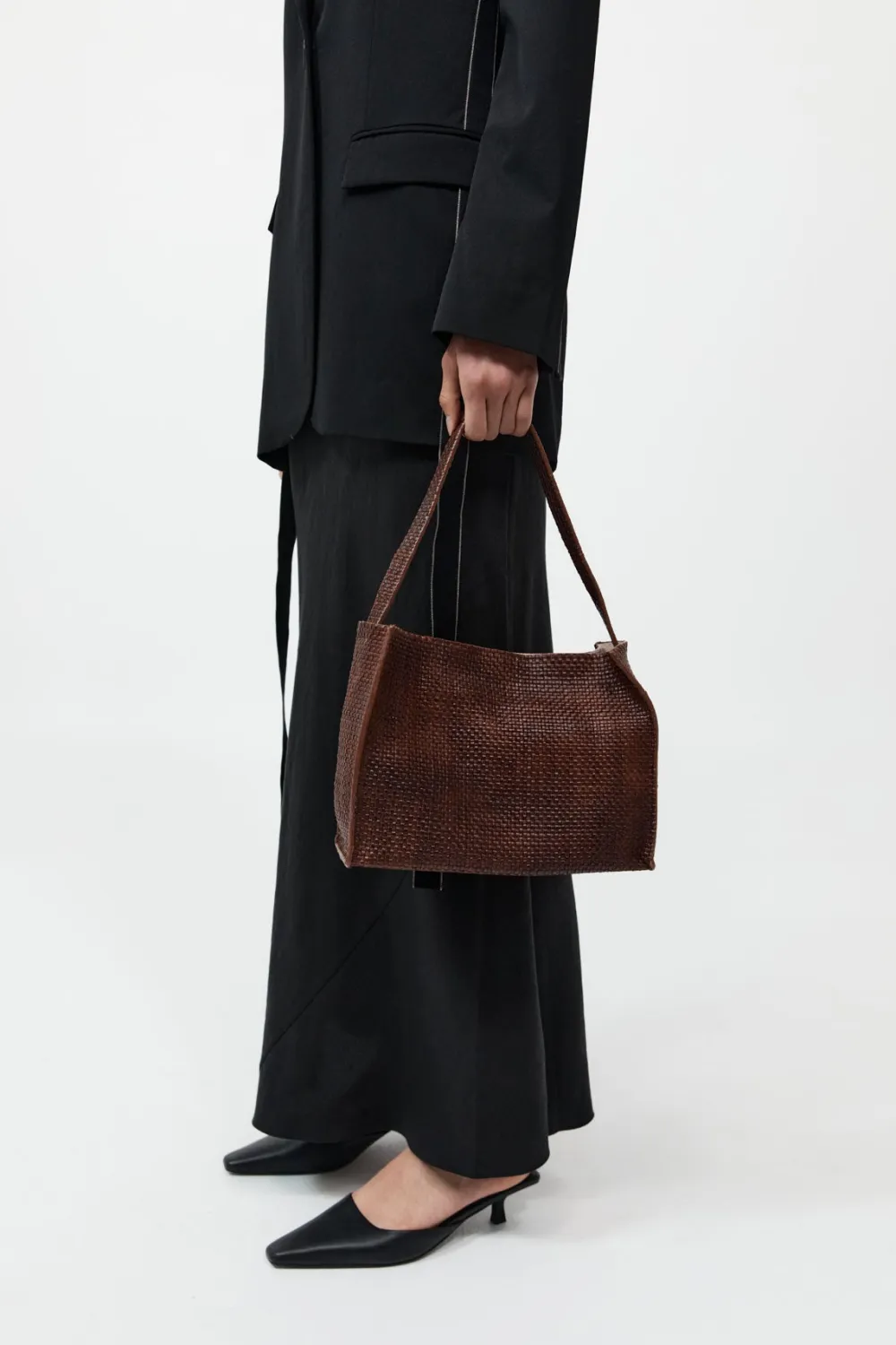 Woven Minimal Mini Tote -|St. Agni Sale