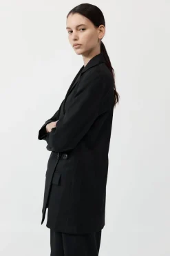 Wrap Blazer - Black|St. Agni Discount