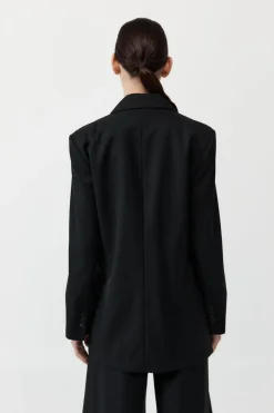 Wrap Blazer - Black|St. Agni Discount