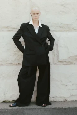 Wrap Blazer - Black|St. Agni Discount