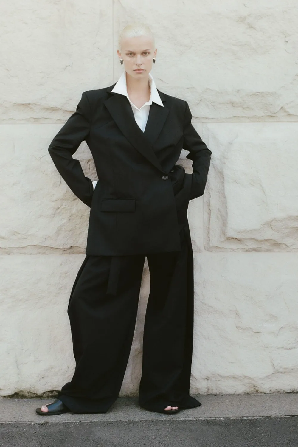 Wrap Blazer - Black|St. Agni Discount