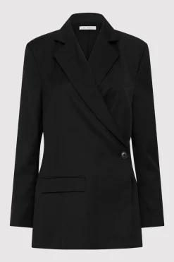 Wrap Blazer - Black|St. Agni Discount