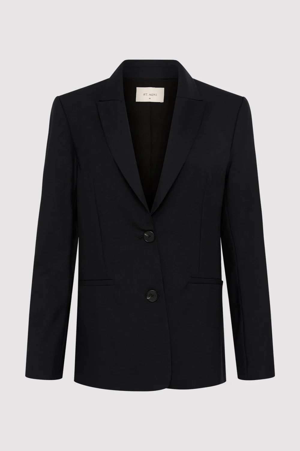 Zip Detail Blazer - Black|St. Agni Clearance