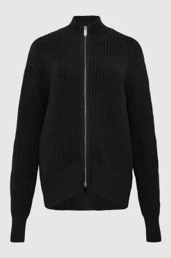 Zip Detail Cardigan -|St. Agni Clearance