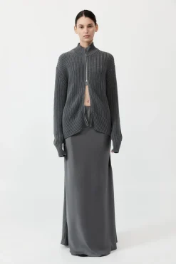 Zip Detail Cardigan -|St. Agni Hot