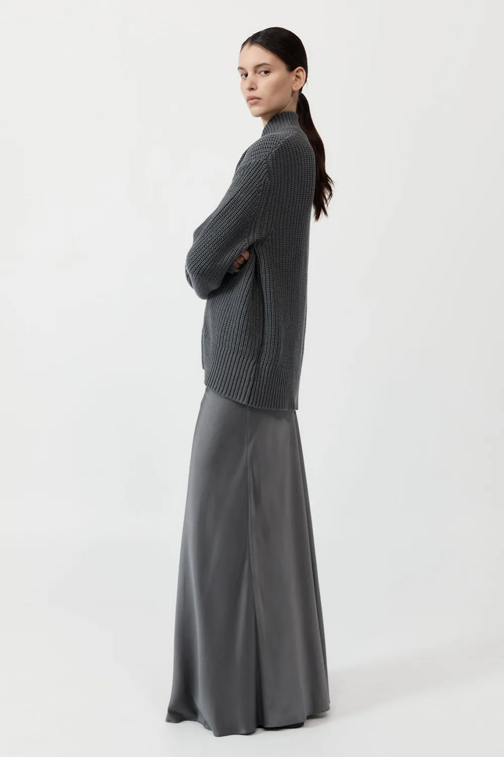Zip Detail Cardigan -|St. Agni Hot