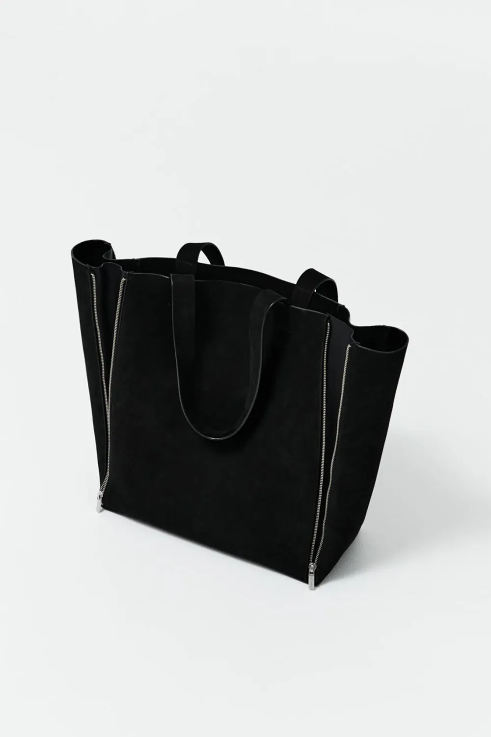 Zip Tote Bag - Black|St. Agni Fashion